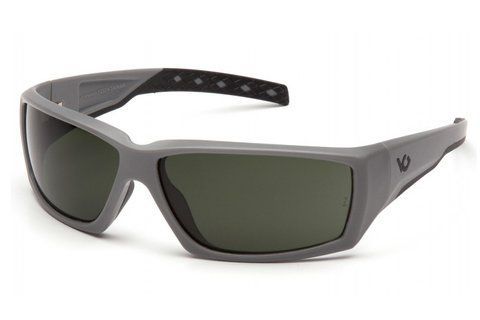 Очки защитные открытые Venture Gear Tactical OverWatch Gray (forest gray) Anti-Fog, чёрно-зелёные в серой оправе 3ОВЕР-У21 фото