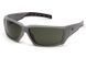 Очки защитные открытые Venture Gear Tactical OverWatch Gray (forest gray) Anti-Fog, чёрно-зелёные в серой оправе 3ОВЕР-У21 фото 1
