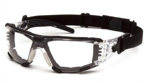 Очки защитные с уплотнителем Pyramex Fyxate (clear) Super Anti-Fog H2MAX, прозрачные 2ФИКС-10 фото