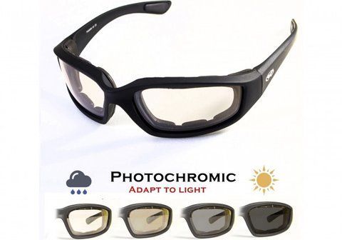 Очки защитные фотохромные Global Vision KickBack Photochromic (clear) Anti-Fog, прозрачные фотохромные 1КИК24-10 фото