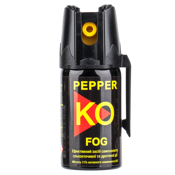Газовий балончик Klever Pepper KO Fog аерозольний 40 мл 111734 фото Газовий балончик Klever Pepper KO Fog аерозольний 40 мл 111734 фото
