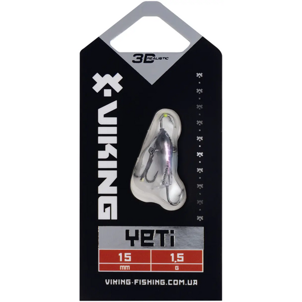 Балансир Viking Fishing Yeti Ice Jig 15mm 1.5g col.01 Blue Glam 106218 фото Балансир Viking Fishing Yeti Ice Jig 15mm 1.5g col.01 Blue Glam 106218 фото