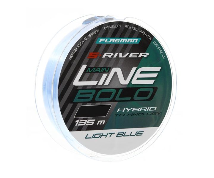 Волосінь Flagman S-River Bolo 0.18mm 135m Light Blue 104673 фото