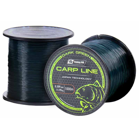 Леска Fishing ROI Dark Green Carp Line d=0.309mm 11.95kg 1000m 112618 фото