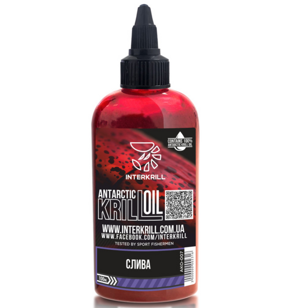 Крилевое масло Interkrill Krill Oil Слива 100ml 78476 фото Крилевое масло Interkrill Krill Oil Слива 100ml 78476 фото