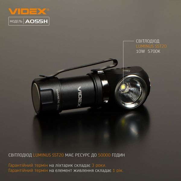 Фонарь налобный Videx VLF-A055H 2188 фото
