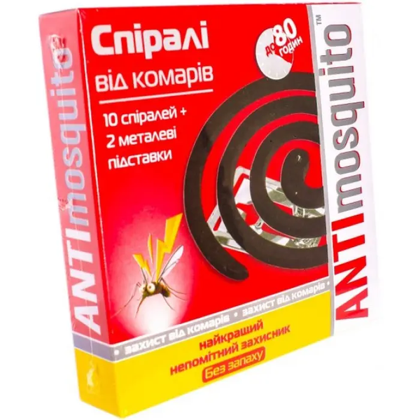 Спіраль від комарів Anti mosquito 10шт 1365 фото