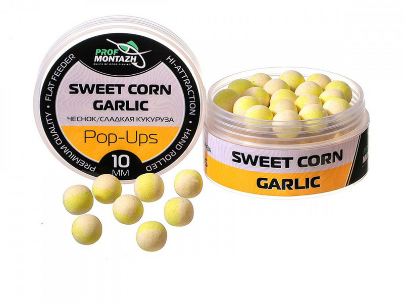 POP Ups Часник-солодка Кукуруза Sweet corn\Garlik (10mm) 13726 фото POP Ups Часник-солодка Кукуруза Sweet corn\Garlik (10mm) 13726 фото