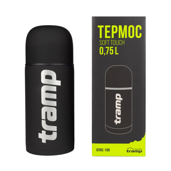 Термос TRAMP Soft Touch 0,75 л black 102556 фото Термос TRAMP Soft Touch 0,75 л black 102556 фото