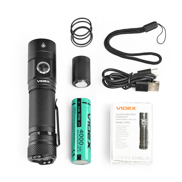 Портативный светодиодный фонарик Videx VLF-A353 112943 фото