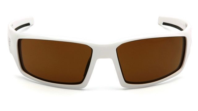 Окуляри захисні Venture Gear Pagosa White (bronze) Anti-Fog, коричневі в білій оправі 3ПАГО-Б50 фото
