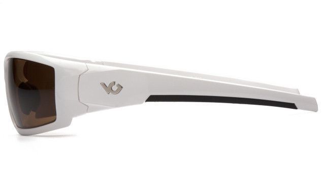 Окуляри захисні Venture Gear Pagosa White (bronze) Anti-Fog, коричневі в білій оправі 3ПАГО-Б50 фото