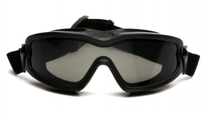 Очки защитные с уплотнителем Pyramex V2G-Plus (XP) (gray) Anti-Fog, чёрные 2В2Г-20П фото