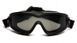 Очки защитные с уплотнителем Pyramex V2G-Plus (XP) (gray) Anti-Fog, чёрные 2В2Г-20П фото 2