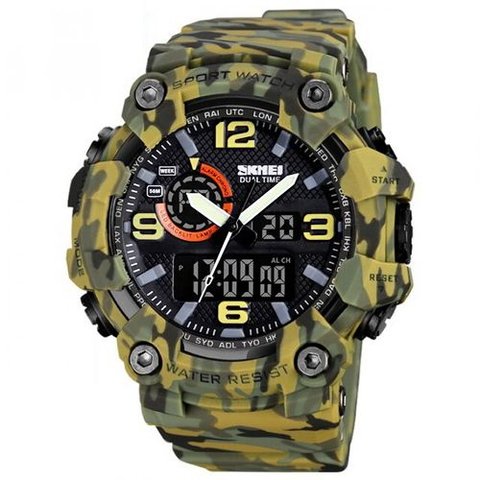 Годинник Skmei 1520CMGY Gray Camo D=56mm (стрілка) 29961 фото