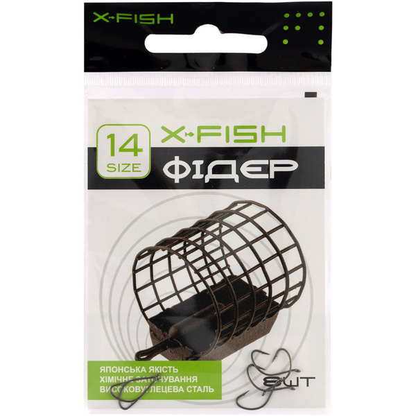 Гачок X-Fish Фідер №8 104413 фото Гачок X-Fish Фідер №8 104413 фото