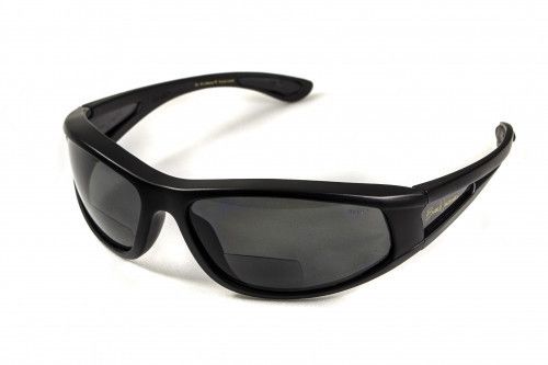 Окуляри біфокальні поляризаційні (захисні) BluWater Winkelman-2 polarized (+2.0 bifocal), (gray) чорні 4ВИН2БИФ-Д2.0 фото