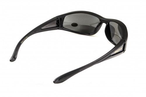 Окуляри біфокальні поляризаційні (захисні) BluWater Winkelman-2 polarized (+2.0 bifocal), (gray) чорні 4ВИН2БИФ-Д2.0 фото