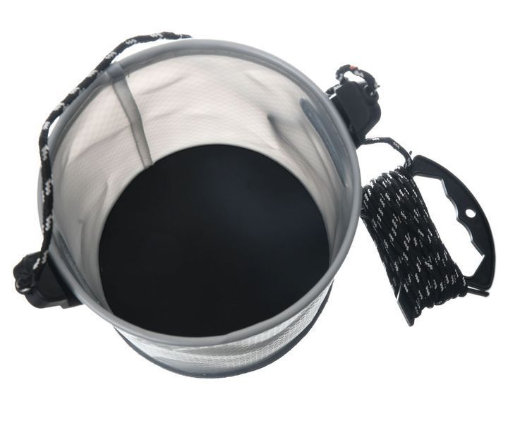 Ведро для воды с веревкой круглое Flagman Gray Eva Bucket Round 5л 110347 фото