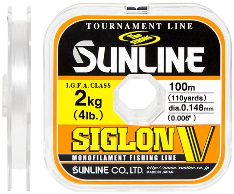 Жилка Sunline Siglon V 100m 0.283mm 7kg 105258 фото