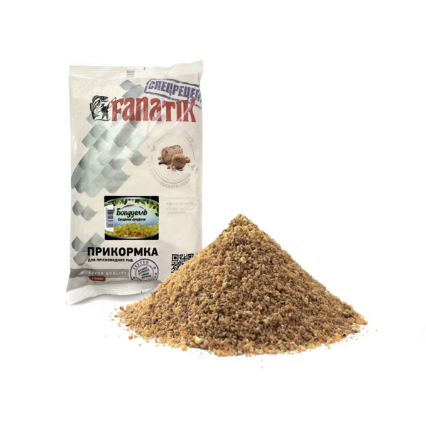 Прикормка Fanatik Бондуэлль Сахарная Кукуруза 1000g 9420 фото Прикормка Fanatik Бондуэлль Сахарная Кукуруза 1000g 9420 фото