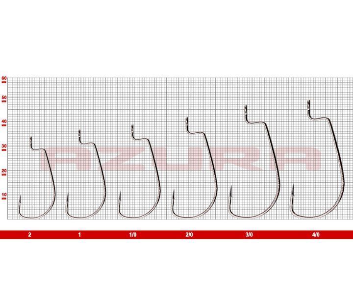 Гачок Azura Long Offset Worm Hook №3/0 9449 фото Гачок Azura Long Offset Worm Hook №3/0 9449 фото