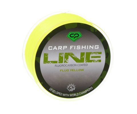 Леска Carp Pro Diamond с флуорокарбоновым покрытием Carp Fishing Line Fluo Yellow 1000m 0,370mm 110358 фото