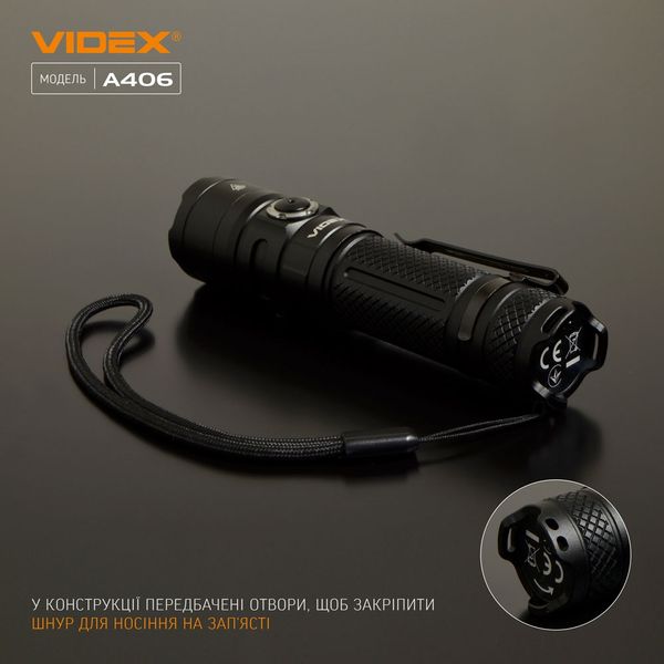 Портативний світлодіодний ліхтарик Videx VLF-A406 73476 фото