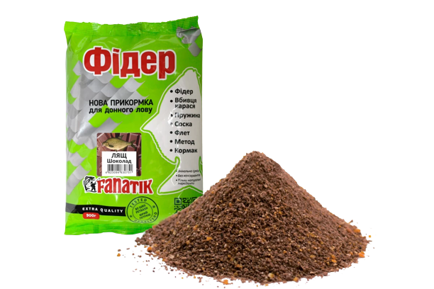 Прикормка Fanatik Фидер Лещ Шоколад 900g 13798 фото