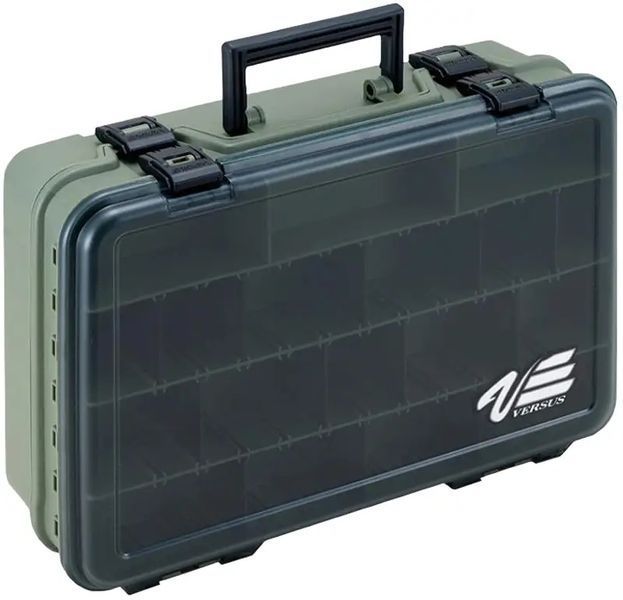 Ящик Meiho Versus VS-3070 380х270х120mm col. green camo 108432 фото Ящик Meiho Versus VS-3070 380х270х120mm col. green camo 108432 фото