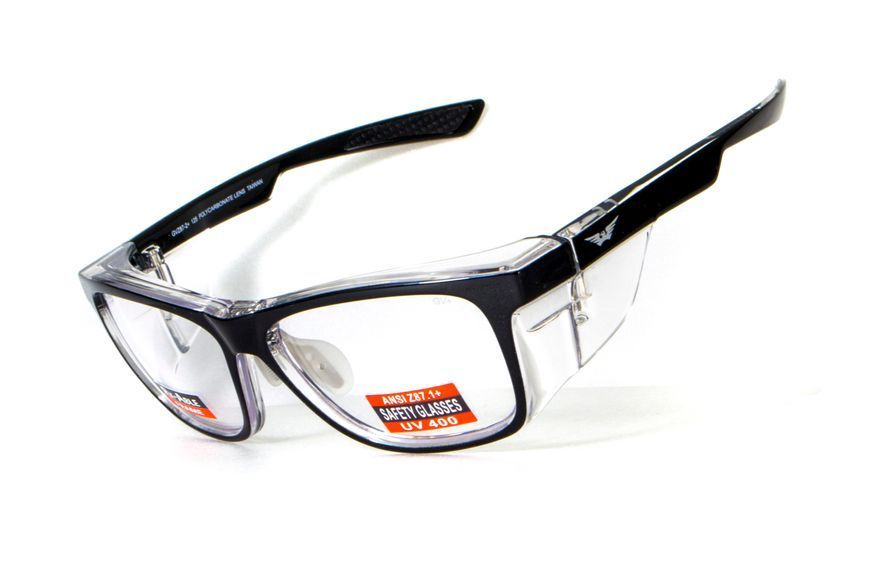 Окуляри під діоптрії Global Vision RX-T Сrystal Black (rx-able) (clear), прозорий в двокольоровій оправі 1RX-T-22 фото