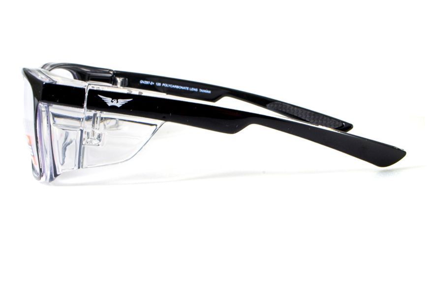 Окуляри під діоптрії Global Vision RX-T Сrystal Black (rx-able) (clear), прозорий в двокольоровій оправі 1RX-T-22 фото