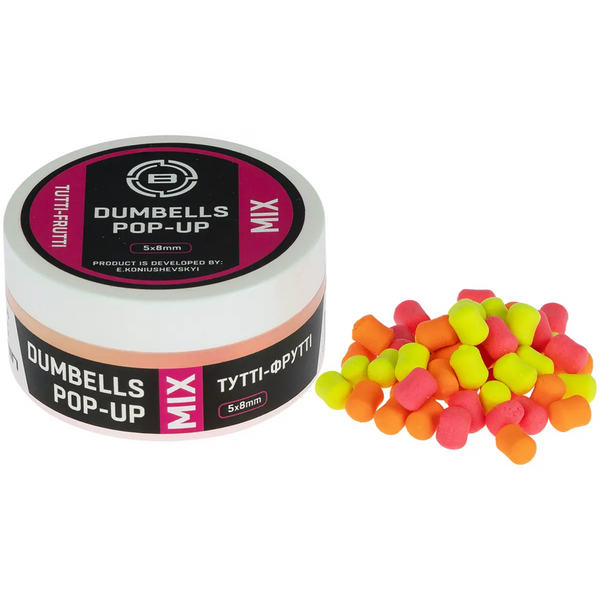 Бойли Brain Dumbless Mix Tutti-Frutti Тутті-Фрутті 6х10mm 34g 104956 фото