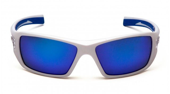 Очки защитные открытые Pyramex Velar White (ice blue mirror) синие зеркальные 2ВЕЛАР-Б90 фото