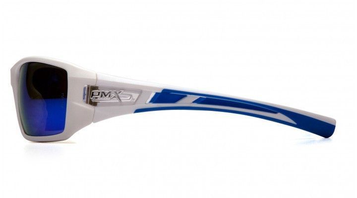 Очки защитные открытые Pyramex Velar White (ice blue mirror) синие зеркальные 2ВЕЛАР-Б90 фото
