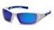 Очки защитные открытые Pyramex Velar White (ice blue mirror) синие зеркальные 2ВЕЛАР-Б90 фото 1