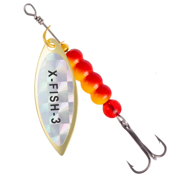 Блесна X-Fish Trophy №3 11g Gold rainbow 111053 фото Блесна X-Fish Trophy №3 11g Gold rainbow 111053 фото