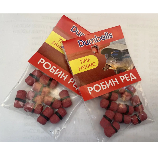 Міні бойли Time Fishing Dumbells Робін Ред 101923 фото Міні бойли Time Fishing Dumbells Робін Ред 101923 фото