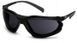 Очки защитные с уплотнителем Pyramex Proximity (dark gray) Anti-Fog, чёрные кат.4 2ПРОК-20 фото 1