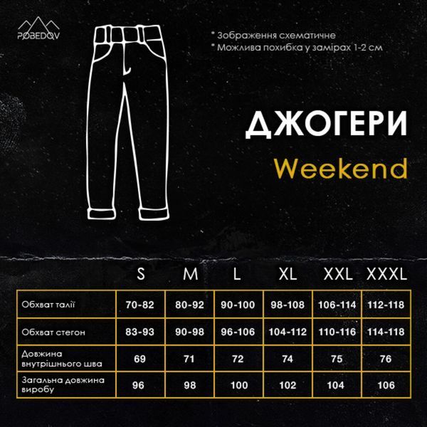 Джогери Pobedov Weekend (Темно-сині 3XL) 107946 фото