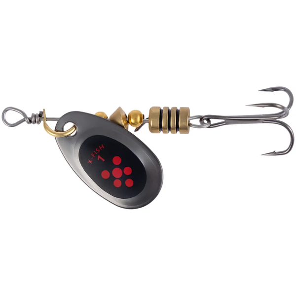 Блешня X-Fish Dark Side №1 2.5g Nikel black orange 111165 фото Блешня X-Fish Dark Side №1 2.5g Nikel black orange 111165 фото
