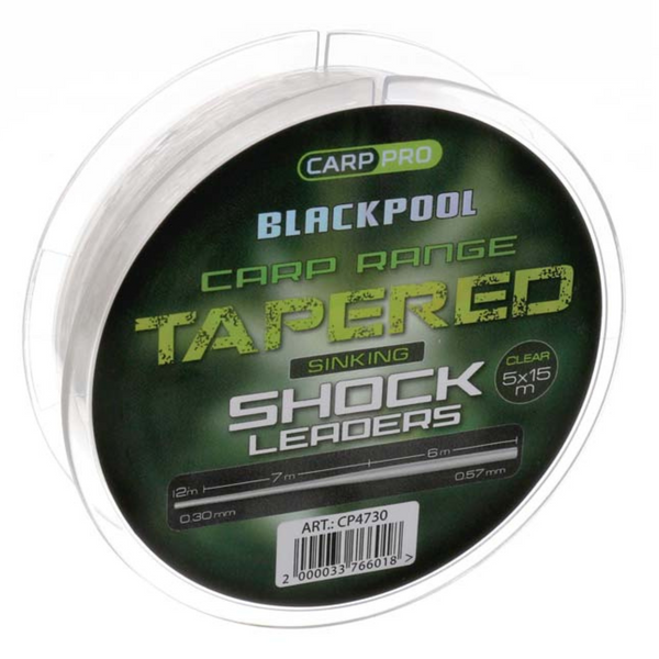 Конусним монолідером Carp Blackpool Carp Tapered Mono 5х15m 0,225-0,55mm 15388 фото