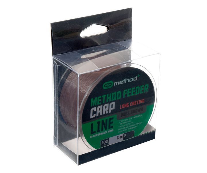 Леска Carp Pro Method+ Method Feeder Carp Dark Brown 300м 0.25мм 108012 фото