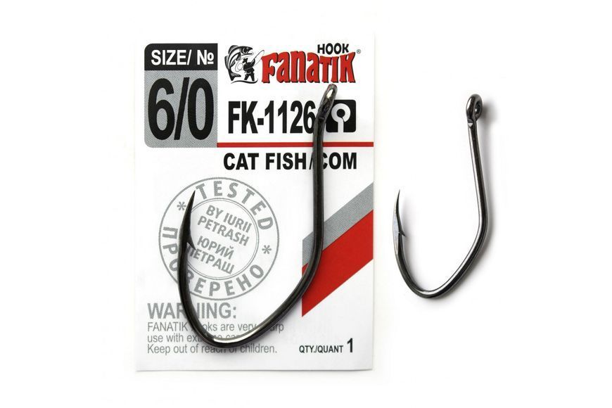 Гачок сомовий Fanatik FK-1126 Cat Fish №6/0 6580 фото Гачок сомовий Fanatik FK-1126 Cat Fish №6/0 6580 фото