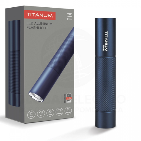 Портативний світлодіодний ліхтарик Titanum TLF-T14BL 300Lm 5000K Blue 77766 фото