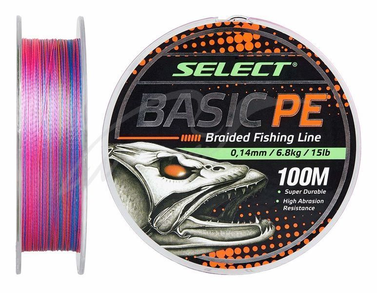 Шнур Select Basic PE Multicolor 100m 0,22mm 6348 фото Шнур Select Basic PE Multicolor 100m 0,22mm 6348 фото