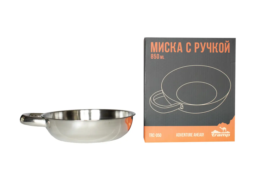 Миска Tramp з нерж.сталі з ручкою UTRC-050 11774 фото