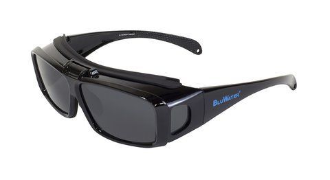 Очки поляризационные BluWater Flip-IT Polarized (gray) серые 4ФЛИП-20П фото