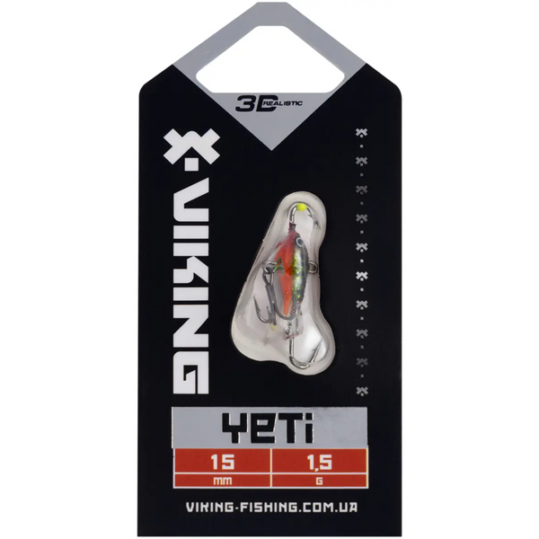 Балансир Viking Fishing Yeti Ice Jig 15mm 1.5g col.17 Brown Perch 106236 фото