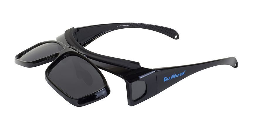 Очки поляризационные BluWater Flip-IT Polarized (gray) серые 4ФЛИП-20П фото Очки поляризационные BluWater Flip-IT Polarized (gray) серые 4ФЛИП-20П фото
